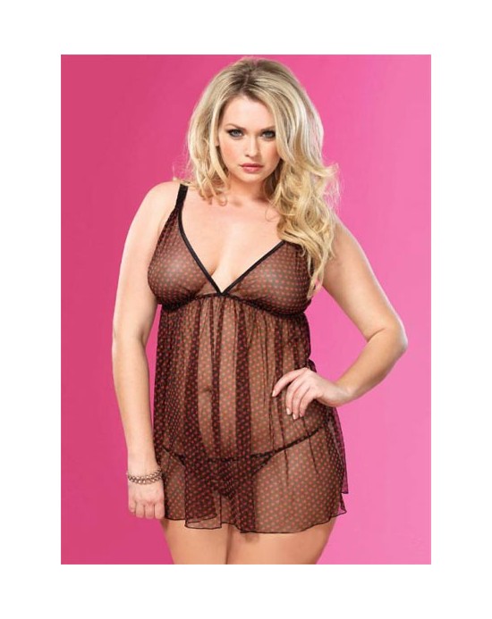 Babydoll Corazones  [3X-4X]
