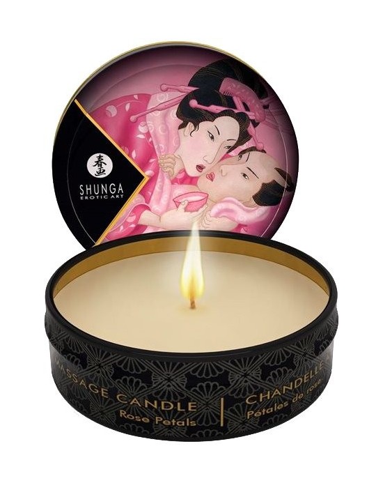 Vela de Masaje Pétalos de Rosa