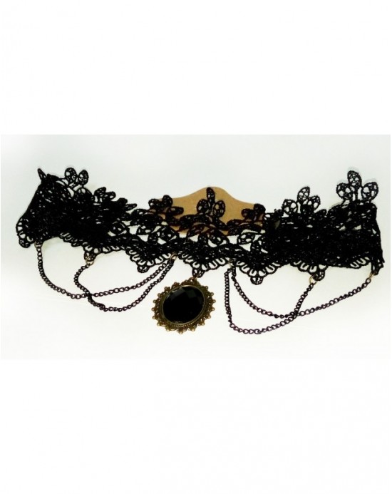 Cuello de Encaje [Negro]