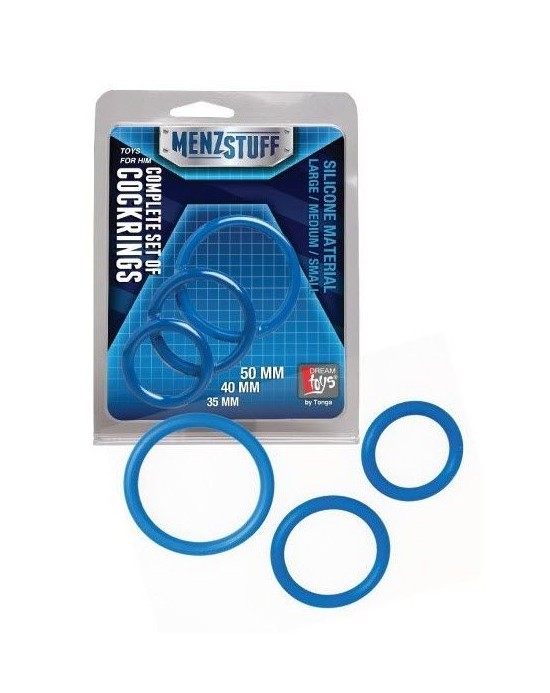 Kit de Anillas Silicona [Azul]