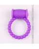 Anillo Pene Vibrador Bolitas(Lila-Fucsia)